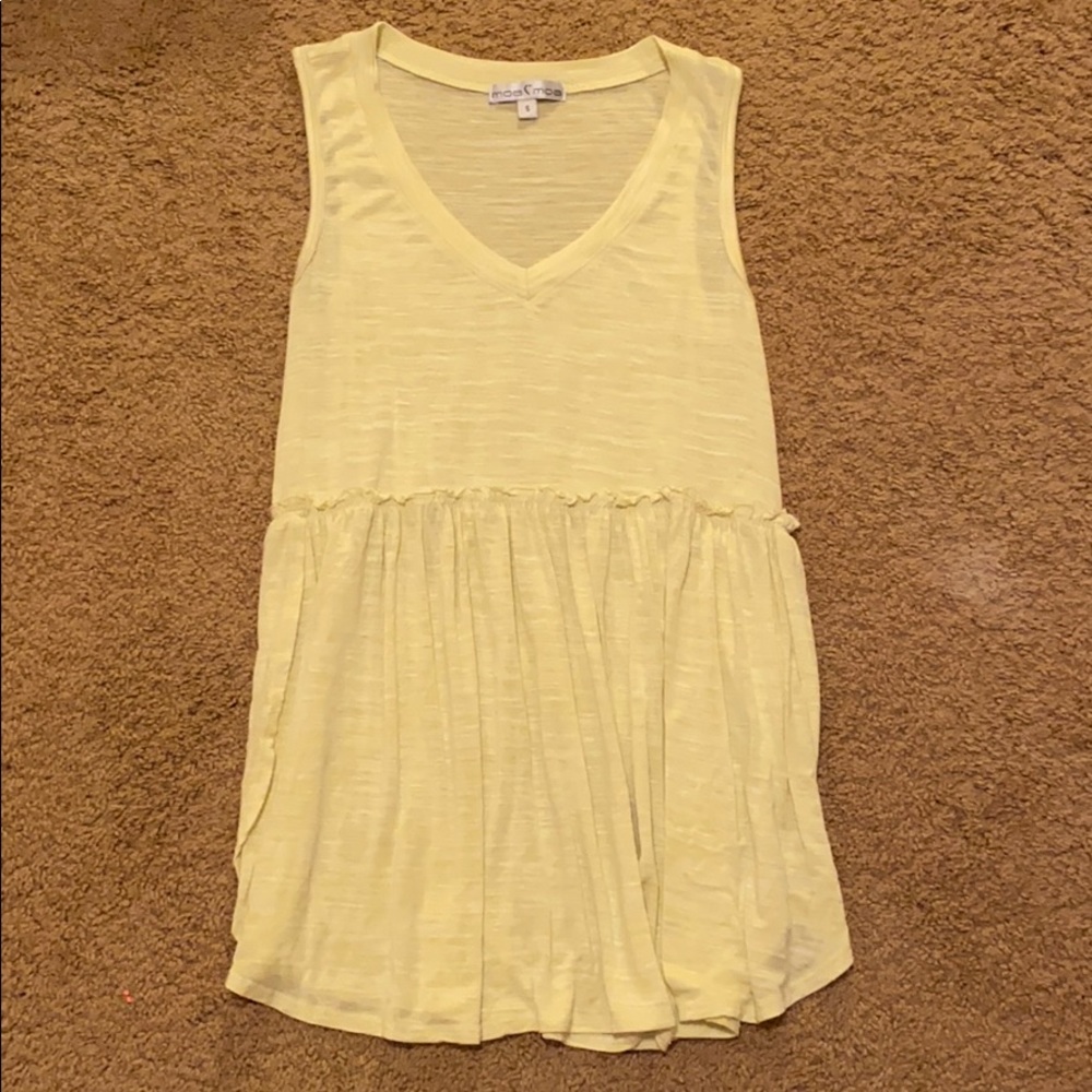 Light Yellow Tank Top